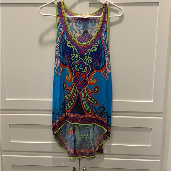 Flying Tomato Tops - Flying Tomato Colorful Printed Top